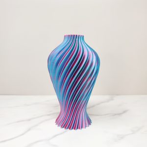 Medium Spiral Vase, Tri Light