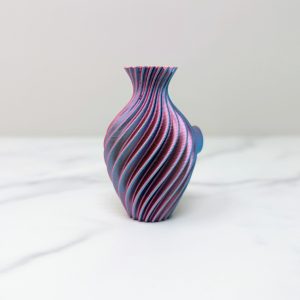 Vase Magnet - Spiral, Pastel Rainbow